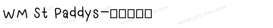 WM St Paddys字体转换